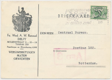Firma briefkaart Delft -1941 - Weegwerktuigen - Maten 