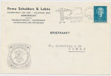 Firma briefkaart Dordrecht 1950 - Bouwmaterialen - IJzerwaren