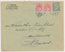 Envelop Dinteloord 1917 - Assurantie - Censuur Belgie WOI