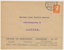 Firma envelop Doesburg 1950 - Boot- Auto Sneldienst