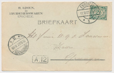 Firma briefkaart Enschede 1907 - Kruidenierswaren
