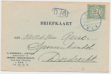 Firma briefkaart Ede 1914 - Coiffeur - Modeartikelen