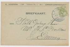 Firma briefkaart Emmer Compascuum 1917 - Hospers