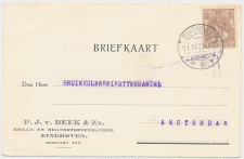 Firma briefkaart Eindhoven 1921 - Graan- Brandstoffenhandel