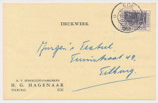 Firma briefkaart Ede 1952 - Spinhulzenfabriek