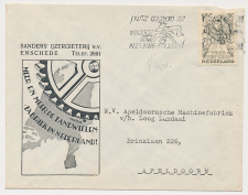 Firma envelop Enschede 1949 - IJzergieterij - Tandwielenfabriek