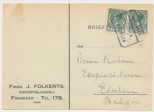 Firma briefkaart Franeker 1927 - Exportslagerij