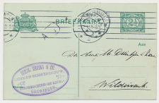 Firma briefkaart Groningen 1911 - IJzeren Scheepsbouw   