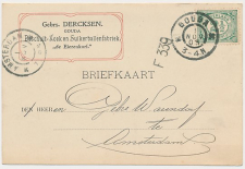 Firma briefkaart Gouda 1905 Beschuit- Koek- Suikerballenfabriek