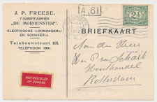 Firma briefkaart Groningen 1916 - Timmerfabriek De Morgenster