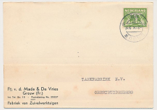 Firma briefkaart Grouw 1939 - Fabriek van Zuivelwerktuigen