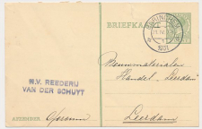 Firma briefkaart Gorinchem 1931 - Reederij van der Schuyt