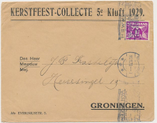 Envelop Groningen 1929 - Kerstfeest CollecteKluft