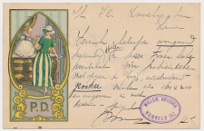 Firma briefkaart Hengelo 1923 - Manufactures Royales de Corsets 