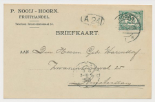 Firma briefkaart Hoorn 1908 - Fruithandel