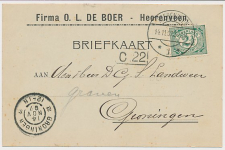 Firma briefkaart Heerenveen 1907 - O.L. De Boer