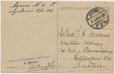 Briefkaart Jutphaas 1924 - Tram- en Bargedienst