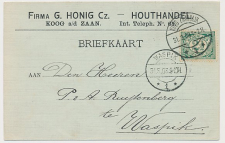 Firma briefkaart Koog a/d Zaan 1908 - Houthandel