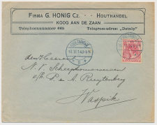 Firma envelop Koog a/d Zaan 1914 - Houthandel