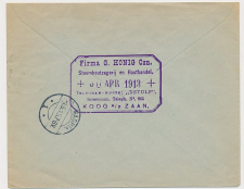 Firma envelop Koog a/d Zaan 1913 - Houthandel