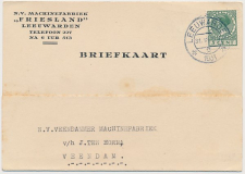 Firma briefkaart Leeuwarden 1931 - Machinefabriek