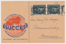 Briefkaart Leeuwarden 1944 - Postzegelhandel - Rode Kruisperfin