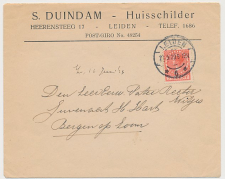 Firma envelop Leiden 1929 - Huisschilder