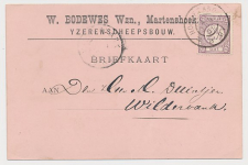 Firma briefkaart Martenshoek 1896 - Yzeren Scheepsbouw