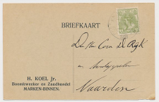 Firma briefkaart Marken 1918 - Boomkweeker - Zaadhandel