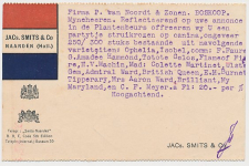 Firma briefkaart Naarden 1918 - Jacs. Smits en Co