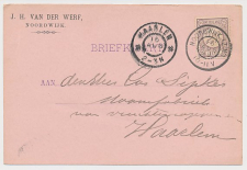Firma briefkaart Noordwijk 1899 - J.H. van der Werf
