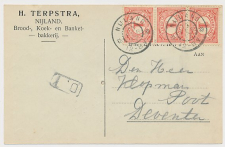 Firma briefkaart Nijland 1917 - Brood- Koek- Banketbakkerij