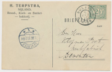 Firma briefkaart Nijland 1915 - Brood- Koek- Banketbakkerij