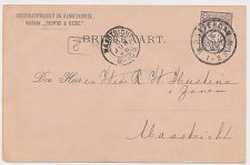 Firma briefkaart Rotterdam 1896 - Suikerraffinaderij - Kandij