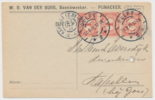 Firma briefkaart Pijnacker 1911 - Boomkweker
