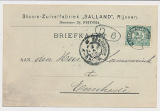 Firma briefkaart Rijssen 1903 - Stoom Zuivelfabriek Salland