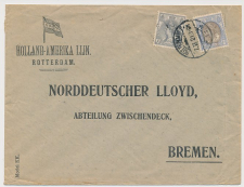 Firma envelop Rotterdam 1921 - Holland Amerika Lijn - N.A.S.M.