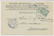 Firma briefkaart Sneek 1910 - Ruurd Sevensma - Rogge- Tarwebloem