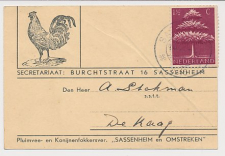 Briefkaart Sassenheim 1945 - Pluimvee- Konijnenfokkers