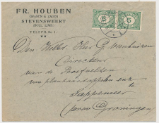 Firma envelop Stevensweert 1924 - Granen - Zaden