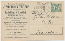 Firma briefkaart Tegelen 1908 - Machinefabriek - IJzergieterij
