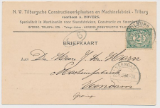 Firma briefkaart Tilburg 1910 - Machinefabriek