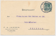 Firma briefkaart Tilburg 1927 - Wollen Stoffen