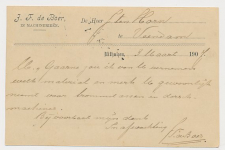 Firma briefkaart Uithuizen 1907 - Machinerieen