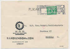 Firma briefkaart Utrecht 1942 Laboratorium glas  Retort - Chemie