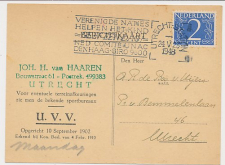 Briefkaart Utrecht 1948 - U.V.V. - Voetbal