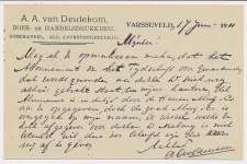 Firma briefkaart Varsseveld  1911 - Boek- Handelsdrukkerij