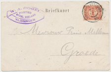 Firma briefkaart Vlissingen 1901 - Hotel Zeeland
