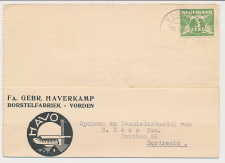 Firma briefkaart Vorden 1940 - Borstelfabriek