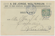 Firma briefkaart Woltersum 1912 - Grofsmid - Rijwielhersteller  